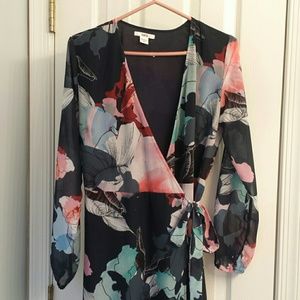 Bar iii maxi wrap dress